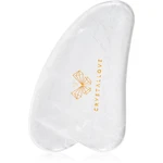 Crystallove Clear Quartz Gua Sha masážna pomôcka