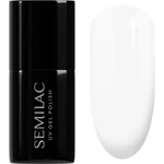 Semilac UV Hybrid Black & White gélový lak na nechty odtieň 001 Strong White 7 ml