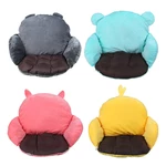 Cartoon Animal Seat Chair Cushion Waist Lumbar Pillow Waist Support Soft Home Office