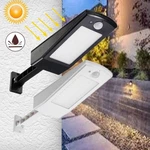 Solar powered Motion Sensor 48 LED Street Light Waterproof Adujustable Wall Lamp for Outdoor Garden