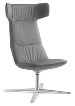 LD SEATING Designové křeslo FLEXI LOUNGE, FL-XL-N0, kříž bílý