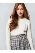 Koton Knit Textured Knitwear Sweater Acrylic