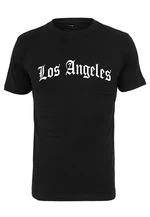 Black T-shirt with Los Angeles written on it