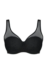 Trendyol Curve Black Plain Single Jersey Plus Size Bra