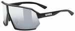 UVEX Sportstyle 237 Black Mat/Mirror Silver Cyklistické okuliare