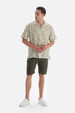 Dagi Khaki linen shorts