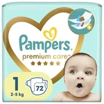 PAMPERS Premium Care plenky vel. 1, 2-5 kg, 72 ks