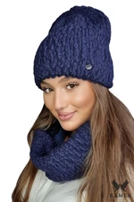 Női szett Kamea Kamea_Set_Hat&Chimney_K.22.209.12_Navy_Blue