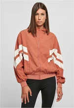 Women's Crinkle Batwing Jacket Terracotta/White Sand