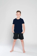 Boys' T-shirt with short sleeves Tytus - dark blue