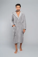 Long sleeve Mimas bathrobe - grey