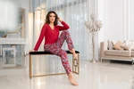 Rita Long Burgundy Pajamas Burgundy