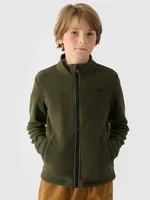 Chlapecký fleece regular se stojáčkem - khaki