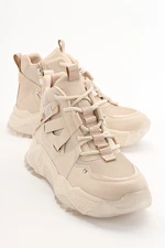 LuviShoes CLARA Women's Beige Rose Sports Boots.