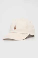 Kšiltovka Polo Ralph Lauren béžová barva, hladká, 710834737