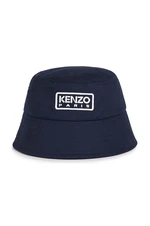 Dětský bavlněný klobouk Kenzo Kids tmavomodrá barva, K60609