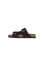 Tommy Hilfiger Šľapky - CORK SUEDE BUCKLE SANDAL hnedé