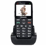 Tlačítkový telefón pre seniorov Evolveo EasyPhone XG, čierna