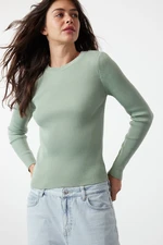 Trendyol Mint Basic Corduroy Knitwear Sweater