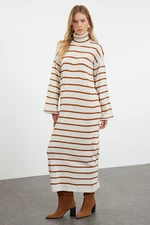 Trendyol Tile Striped Fine Knitwear Dress