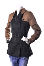 Tommy Hilfiger Trench coat - MARYLIN CHK SHORT TRENCH black