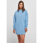 Women's Organic Oversized Terry Dress with Hood Horizon Blue