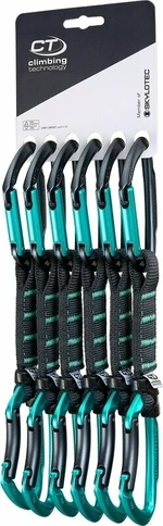 Climbing Technology Lime Set NY Pro Expressz Anthracite/Aquamarine Solid Straight/Solid Bent Gate 12.0