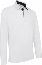 Callaway Mens Long Sleeve Performance Polo Bright White S Chemise polo