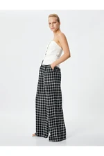 Koton Laced Waist Wide Leg Trousers