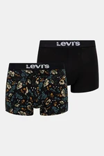 Boxerky Levi's 2-pack pánské, černá barva, 37149-1015