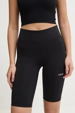 Šortky na jógu Casall Essential černá barva, high waist, 24943