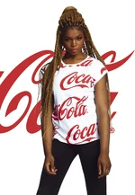 Women's T-shirt Coca Cola AOP white