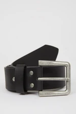 DEFACTO Men's Faux Leather Jean Belt