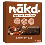 NAKD Cocoa delight ovocno orieškové raw tyčinky s kakaom 4 x 35 g