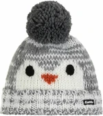 Eisbär Rico Pompon Kids Beanie Grey/White/Red/Grey UNI Téli sapka