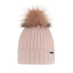 AGBO Woman's winter hat pink Karizma with pompom