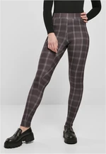 Women's Soft Leggings AOP - Black Plaid