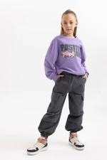 DEFACTO Girl's Parachute Cargo Cotton Trousers