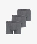 3PACK pánské boxerky Levis šedé