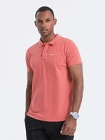 Ombre Pique knit polo shirt