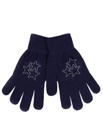 Yoclub Woman's Gloves RED-0016K-AA50-014 Navy Blue