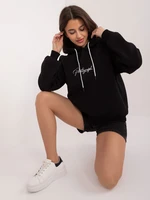 Black oversize hoodie