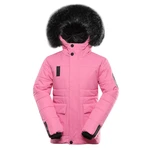 Children's jacket with ptx membrane ALPINE PRO WERDO pink cosmos