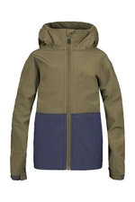 Boys' softshell jacket Hannah WAT JR military olive/india ink