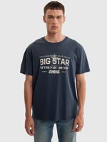 Big Star Man's T-shirt 152434 403 Navy Blue