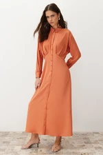 Trendyol Tile Detailed Woven Shirt Dress