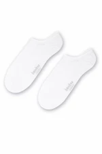 Steven 094 bílé Pánské kotníkové ponožky 38/40 bílá