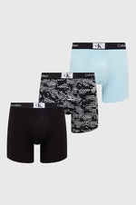 Boxerky Calvin Klein Underwear 3-pack pánské, zelená barva, 000NB3529E