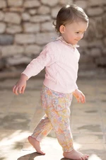 Dětské bavlněné kalhoty Tartine et Chocolat béžová barva, vzorované