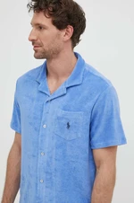 Košile Polo Ralph Lauren pánská, fialová barva, regular, s klasickým límcem, 710899170